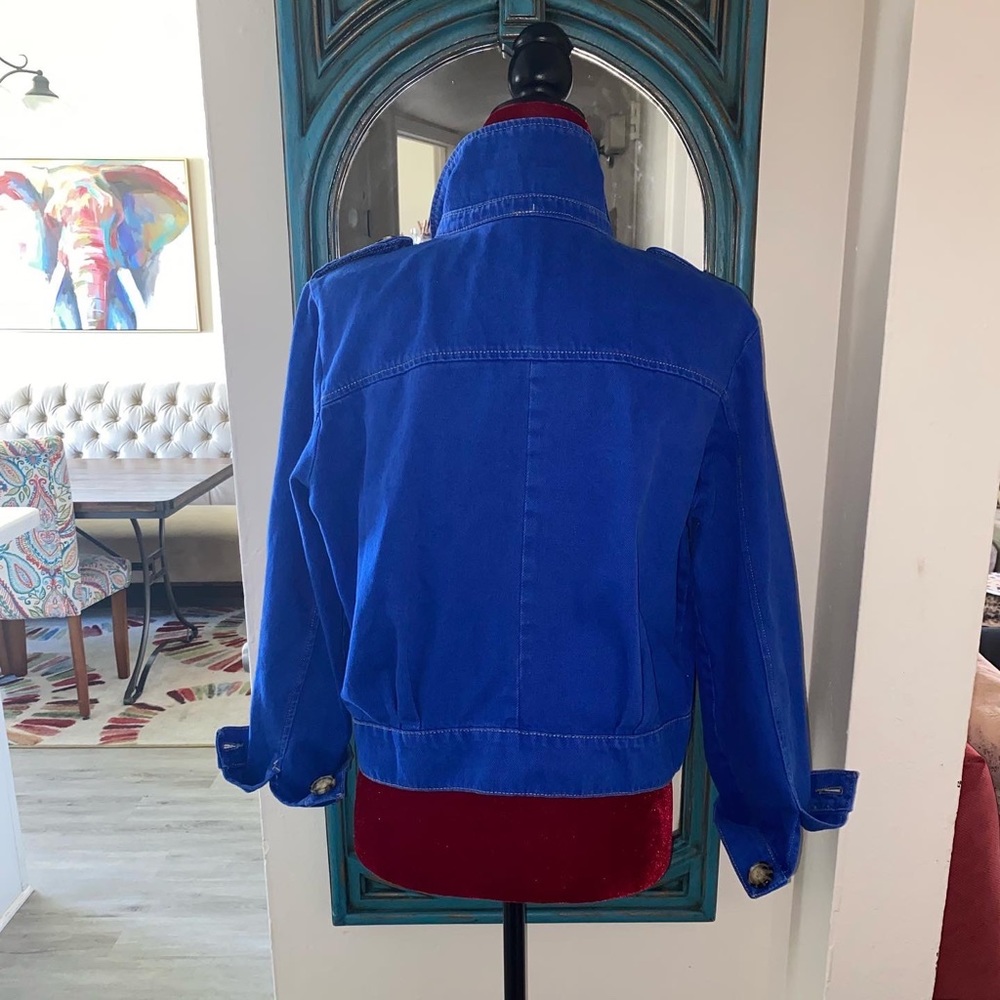 Free People Royal Blue Denim Jacket - Picture 4 of 4